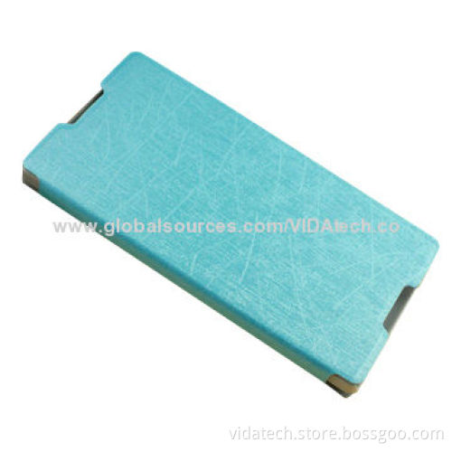 Leather Case with Stand, for Sony Xperia C3, Factory